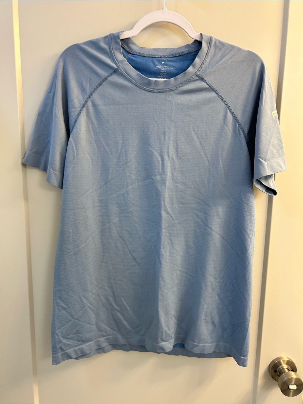 Fabletics Light Blue Men's Workout Shirt